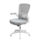 Boss Office Products White Frame/Gray Mesh Deluxe Task Chair B6366WT-GY - alternate 4